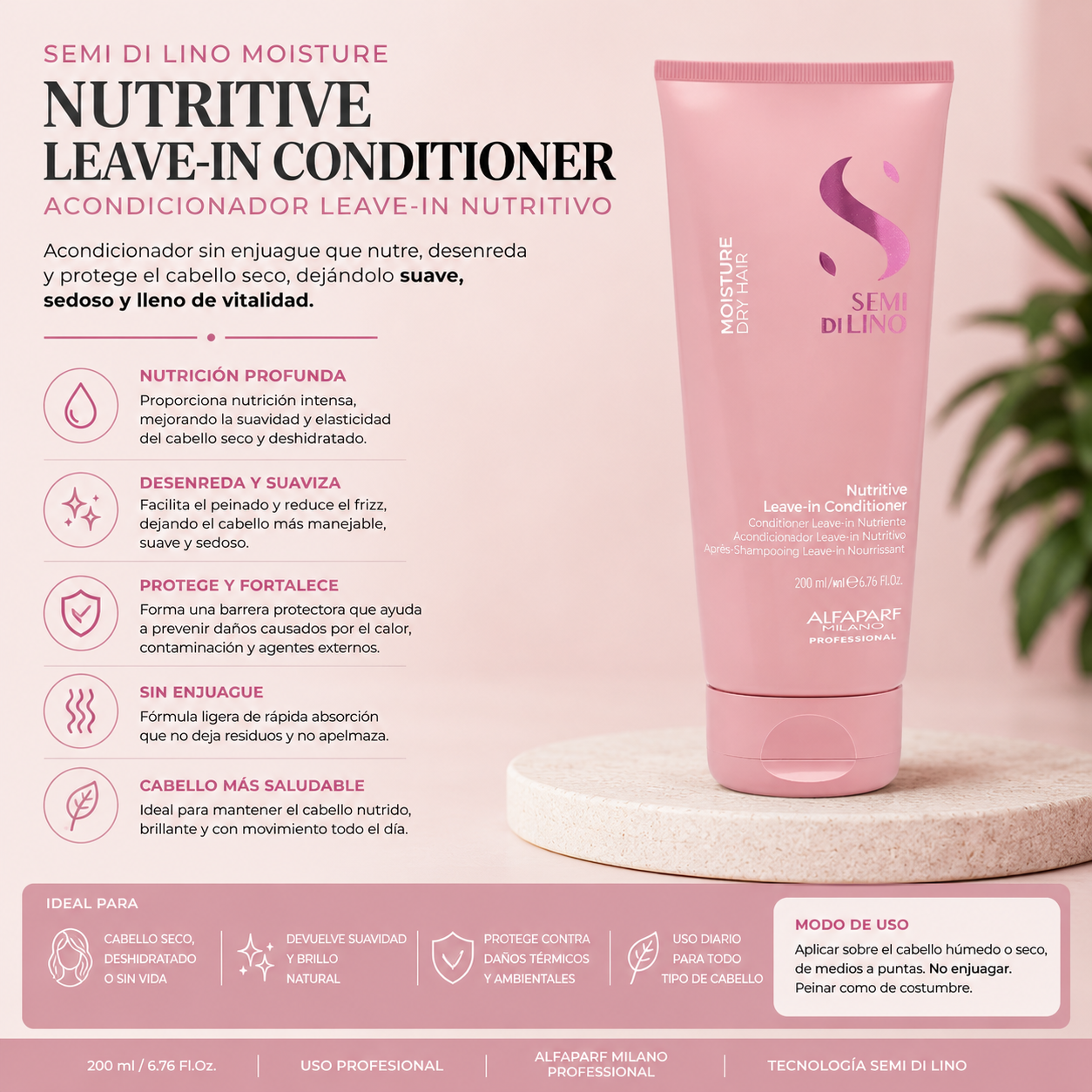 Acondicionador leave- in nutritivo - alfapart