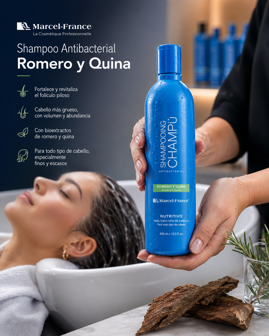 Shampoo Romero y quinua- Marcel france