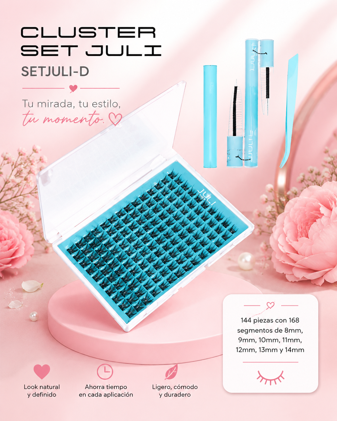 Cluster set pinza , glue y removedor