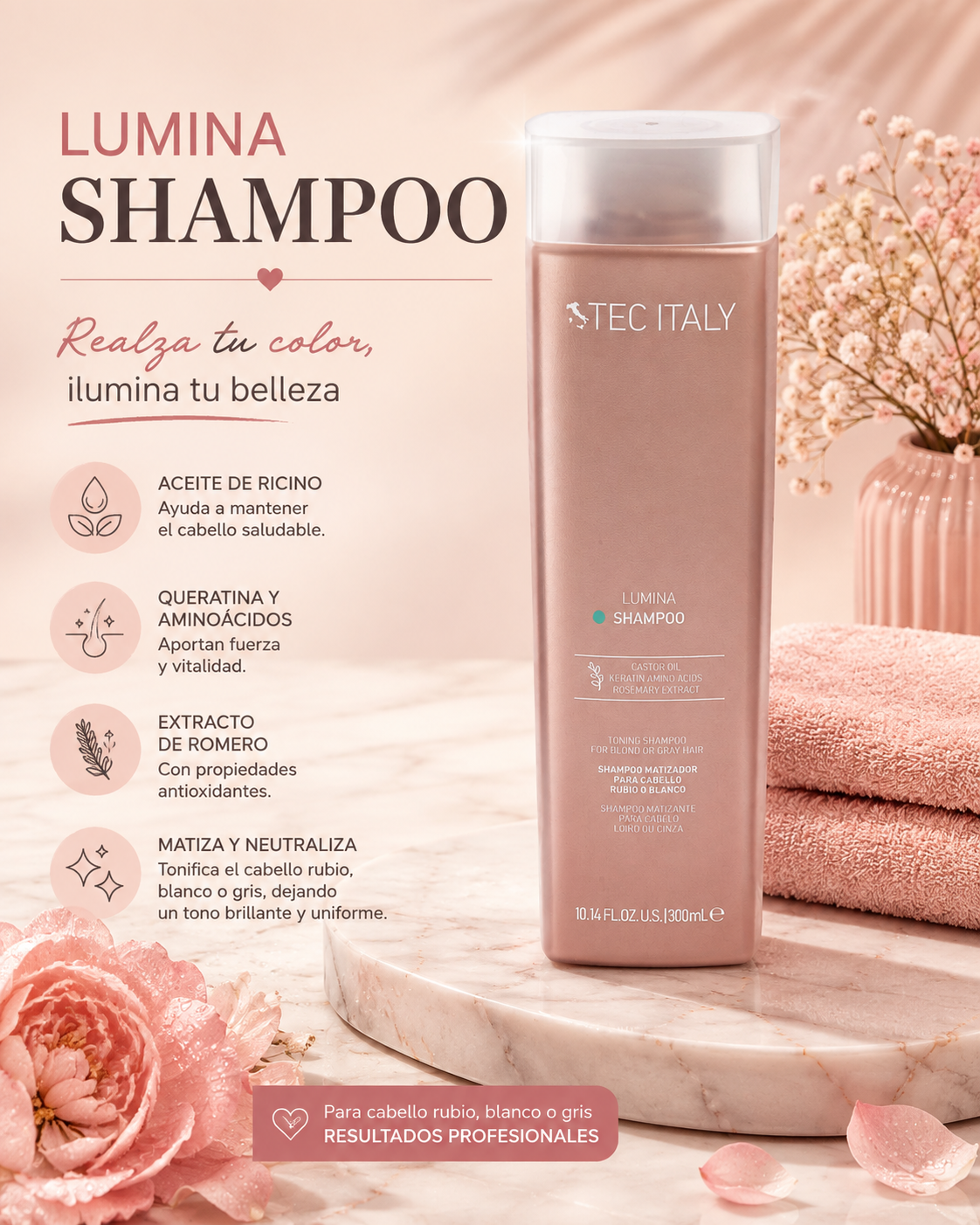 Shampoo lumina- tec italy