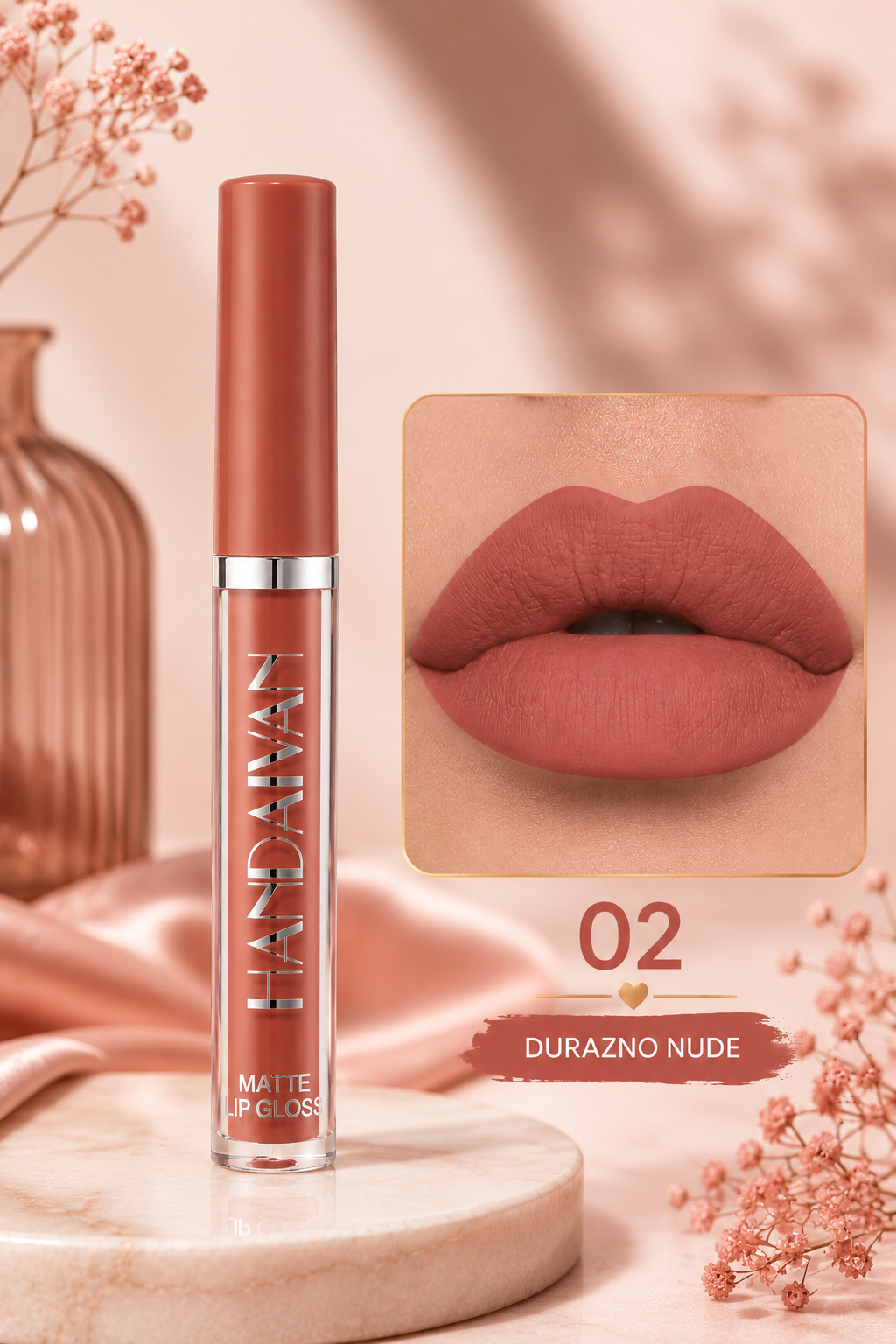 Matte LipGloss – Handaiyan – Tono 02