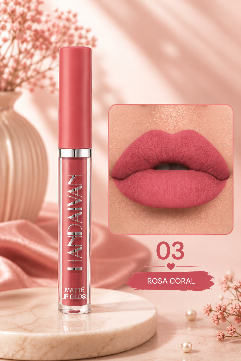 Matte LipGloss – Handaiyan – Tono 03