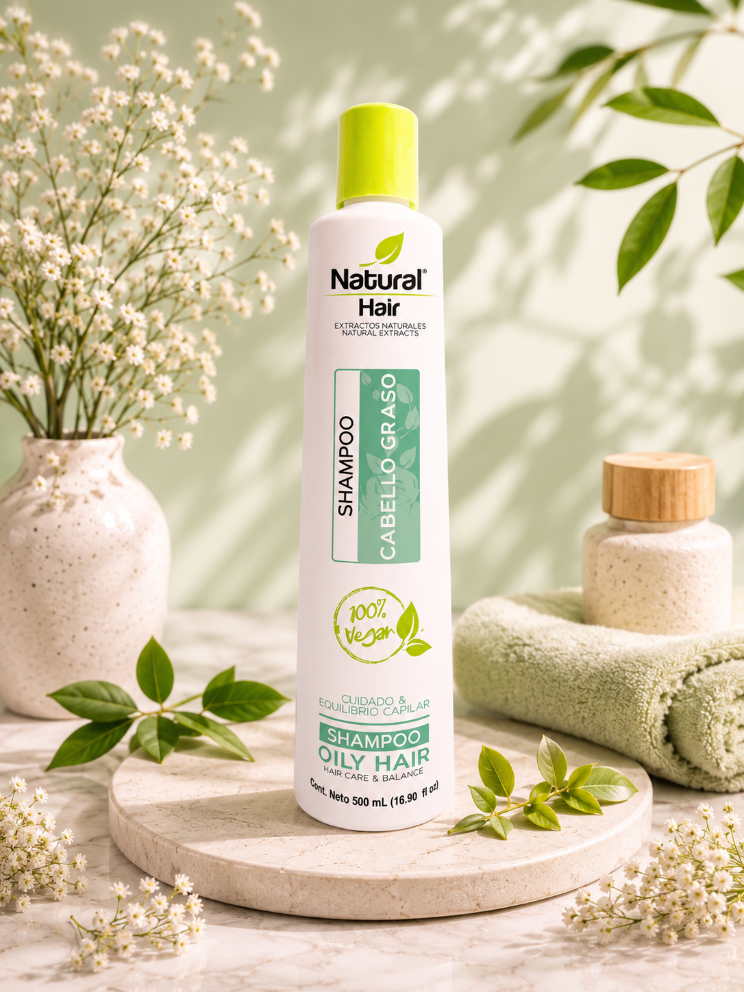 Shampoo cabello graso 500ml – naprolab
