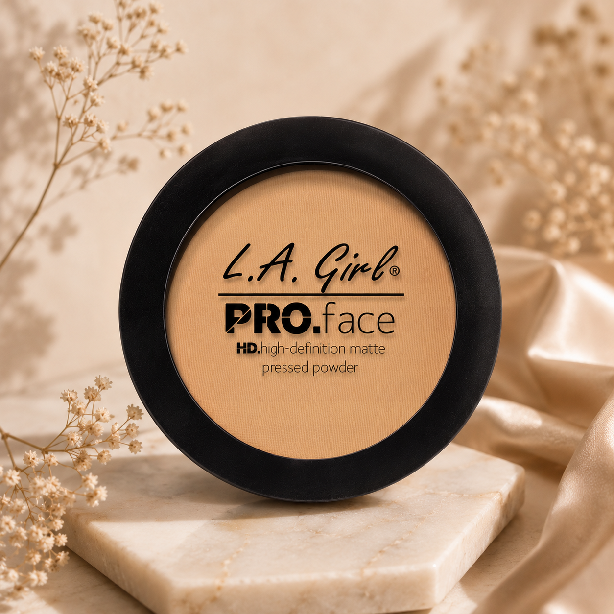 Polvo Compacto Mate – L.A.Girl - GPP609 Medium Beige