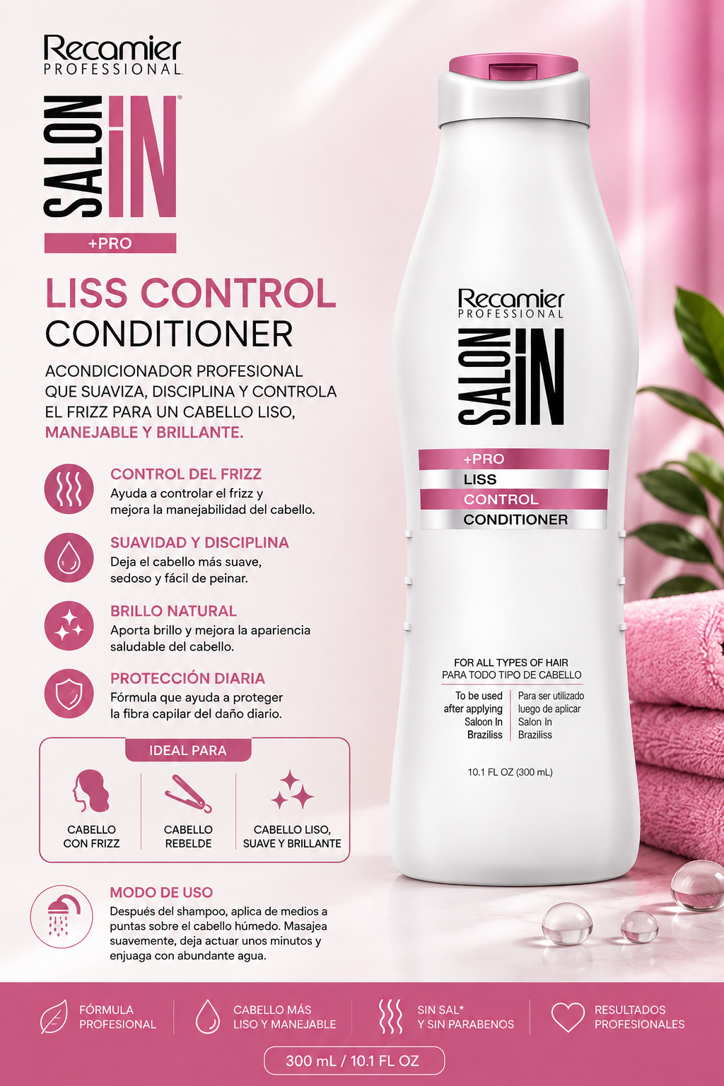 Acondicionador control 300ml – recamier