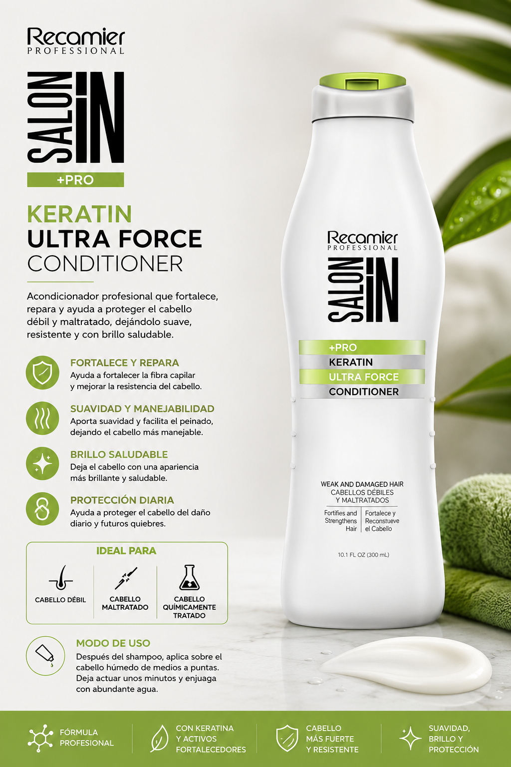 Acondicionador ultra fuerza 300ml- recamier