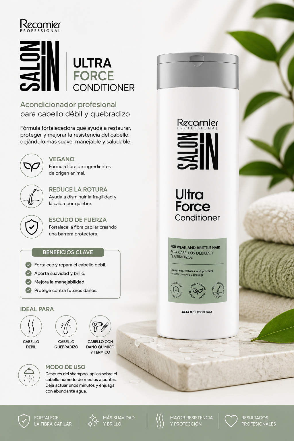 Tratamiento ultra fuerza 300ml- recamier