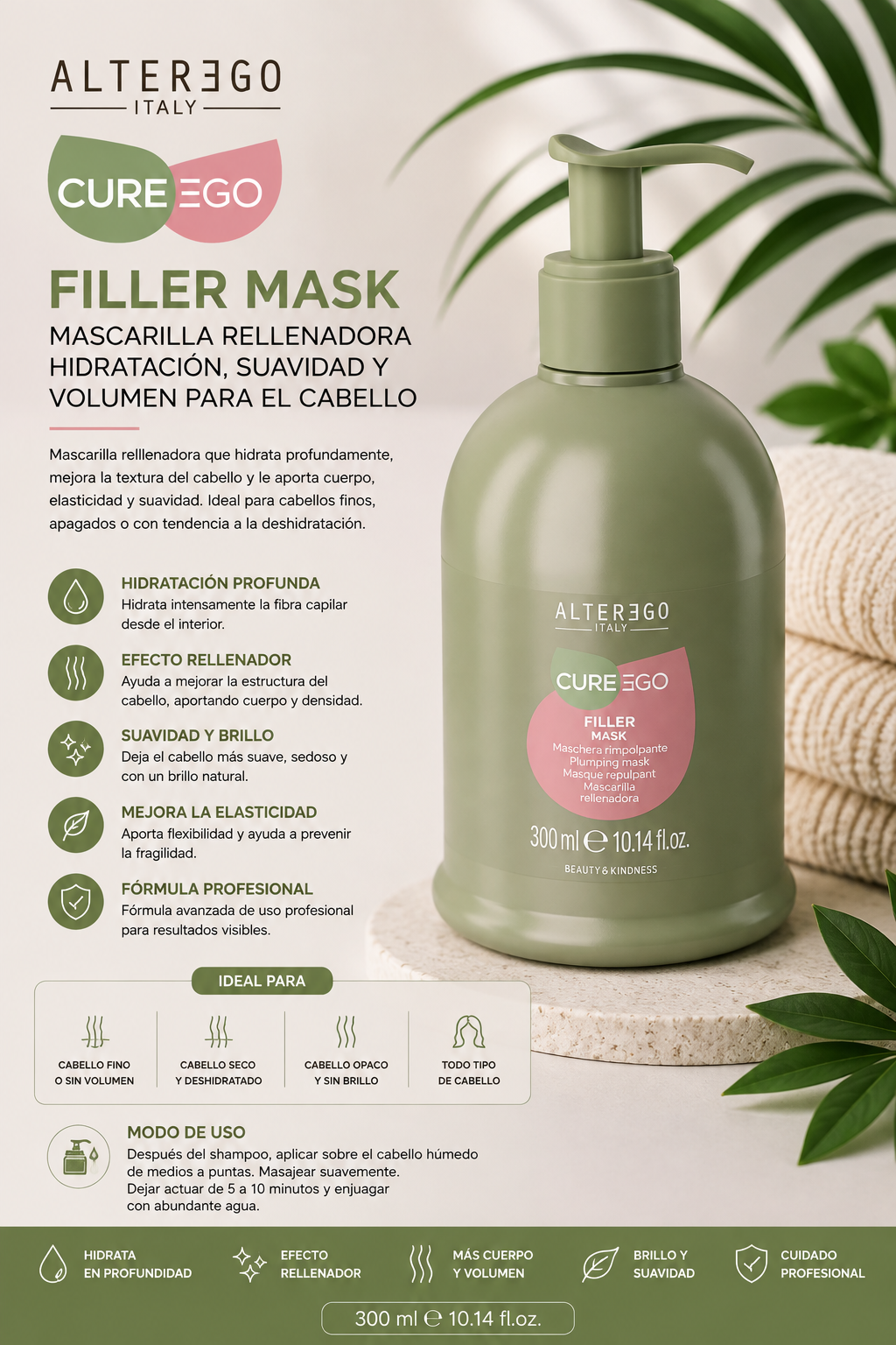 Mascarilla filler 300ml- Alterego