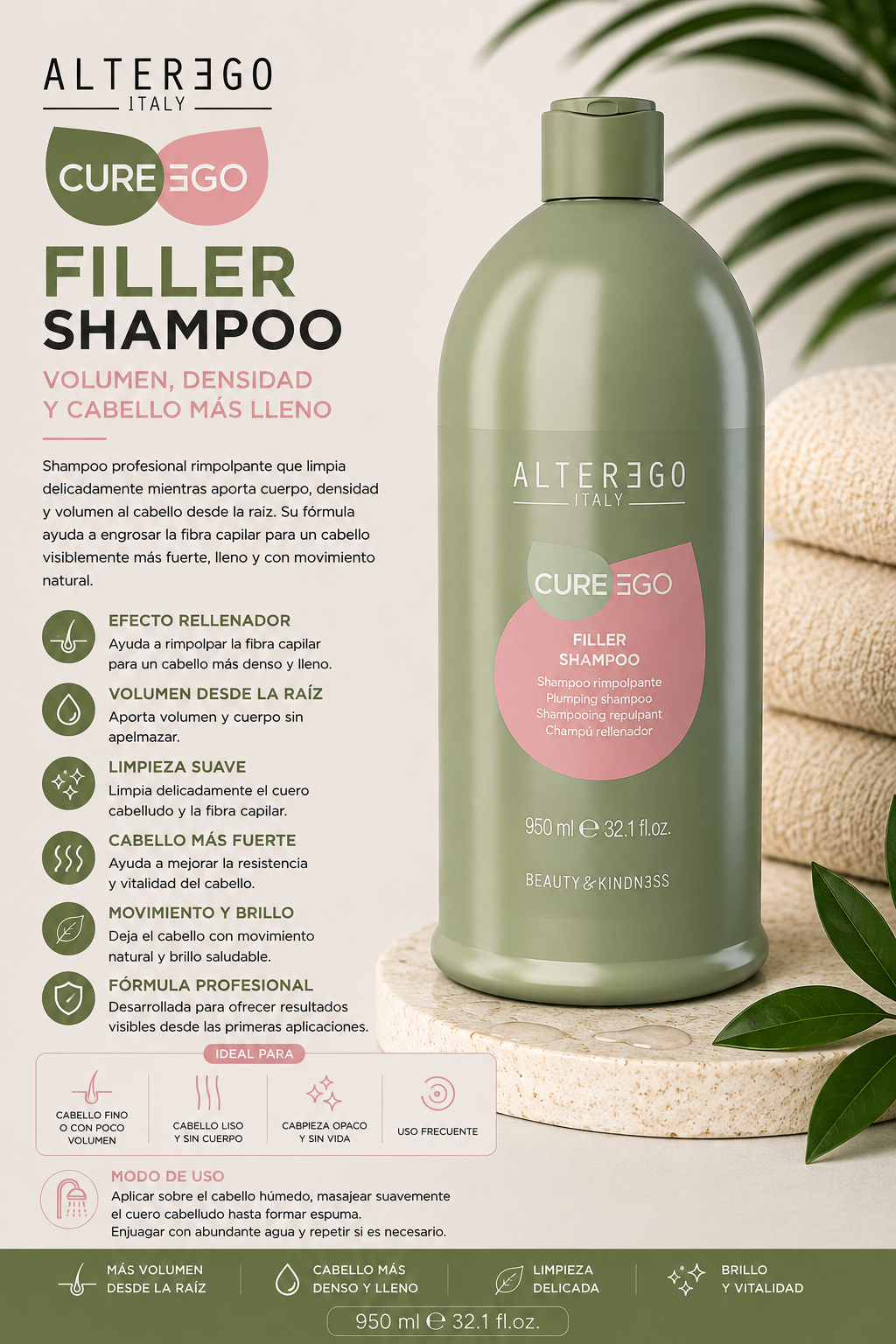 Shampoo filler 950 ml-Alterego