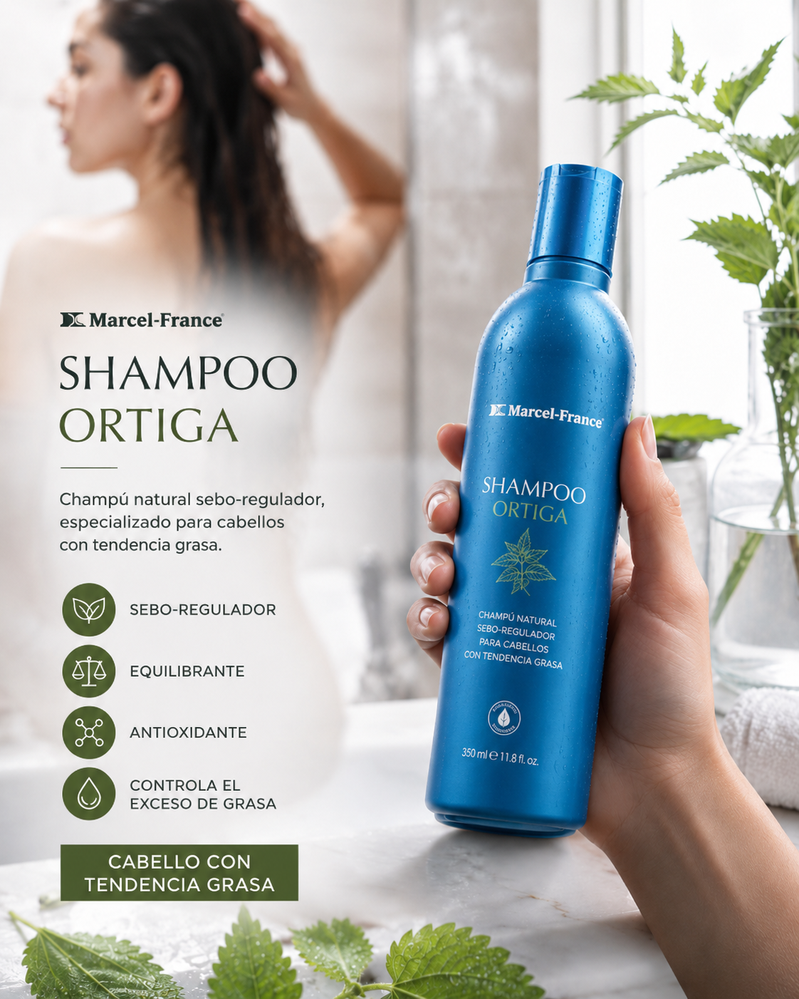 Shampoo ortiga- Marcel france