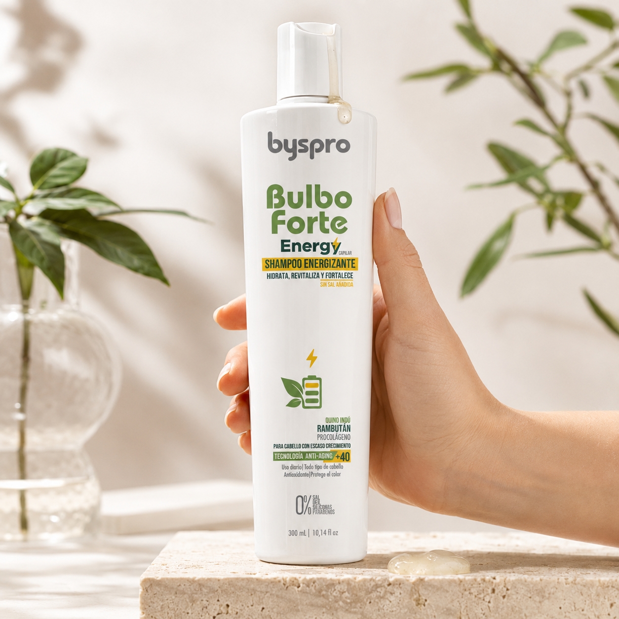 Shampoo energizante – bulbo forte- byspro