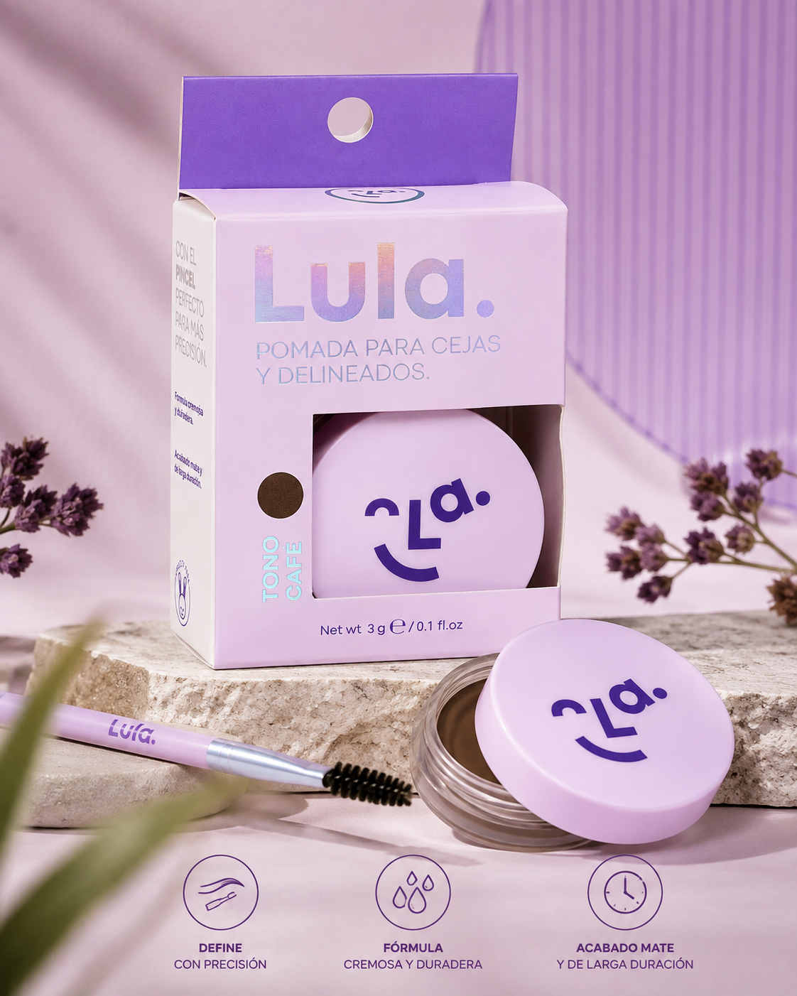 Pomada para cejas y delineados – Lula – tono café
