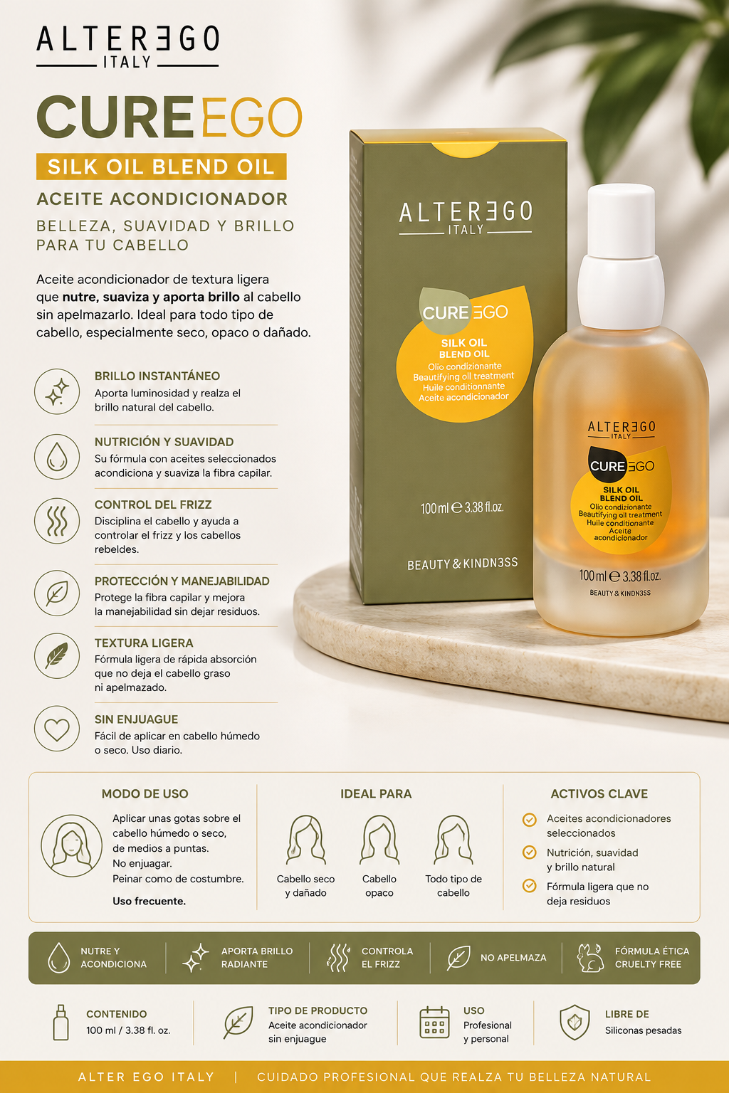Aceite silk oil 100ml- Alterego